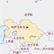 哈萨克斯坦地图