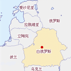 白俄罗斯地图