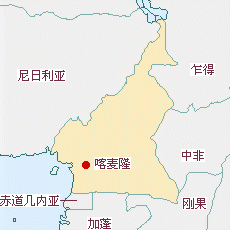 喀麦隆地图