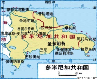 多米尼加地图